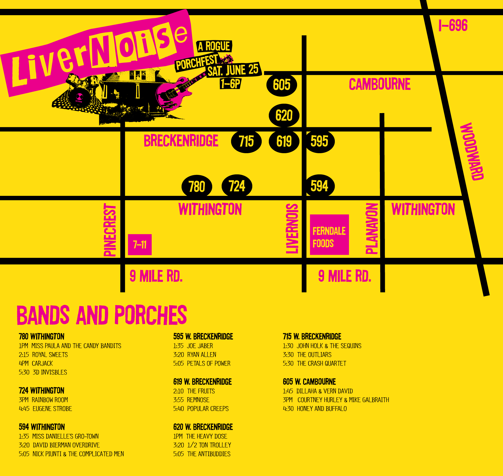 Band and Porch Map